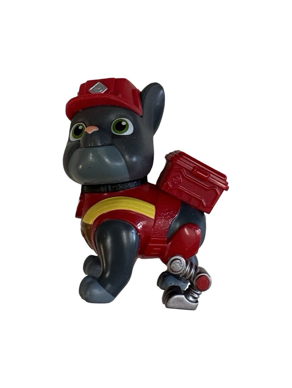 Paw Patrol Rubble & Crew CHARGER 2.5” Puppy Dog Figure Spin Master LOOSE